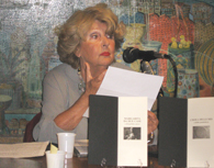 Maria Pia Colonnello, attrice, legge alcuni brani dal racconto - Duse come Demetra - (foto Simonetta Borrelli) 