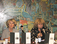 Maria Pia Colonnelo, attrice e Antonella Barina scrittrice, poeta e giornalista -(foto Simonetta Borrelli)