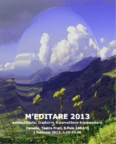 manifesto per M'Editare 2013 - di Antonella Barina Edizione dell'autrice