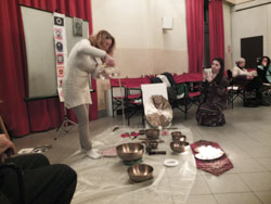 performance di Annette Ronchin e Patrizia Veronese