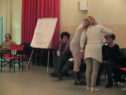 performance di Annette Ronchin e Patrizia Veronese