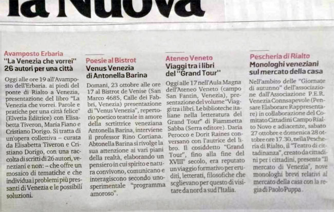 articolo la nuova venezia